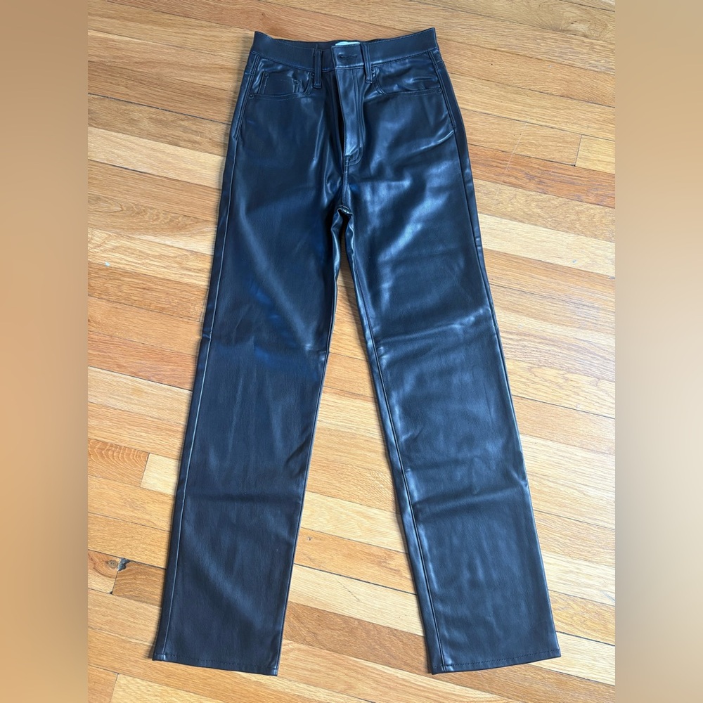 Pistola Black Faux Leather Pants